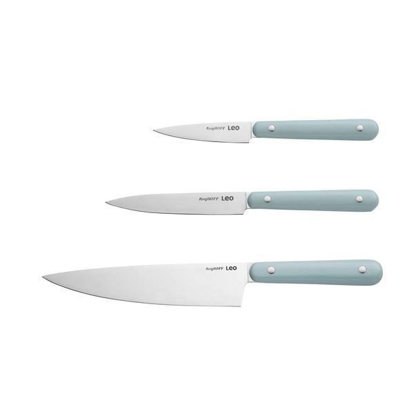 BergHOFF Leo Slate Stainless Steel 3pc. Starter Knife Set