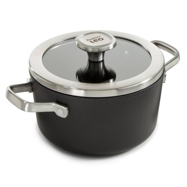 BergHOFF Leo Graphite Non-stick 8in. Ceramic Stockpot w/ Lid