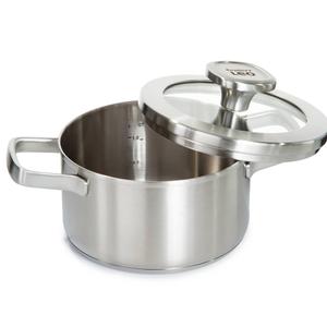 BergHOFF Leo Graphite Stainless Steel 6.25in. Stockpot w/ Lid alternate view