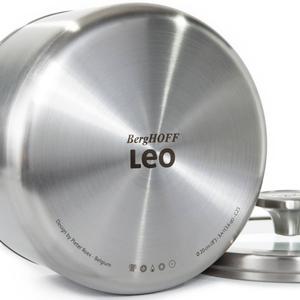 BergHOFF Leo Graphite Stainless Steel 8in. Stockpot w/ Glass Lid alternate view
