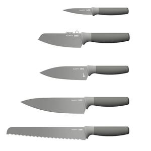 BergHOFF Leo Balance Stainless Steel 6pc. Knife Block Set alternate view