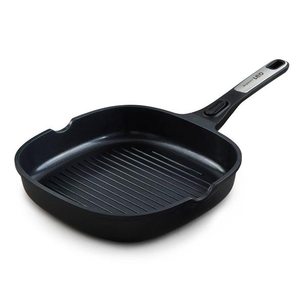 BergHOFF Leo Phantom Nonstick 10.25in. Ceramic Grill Pan