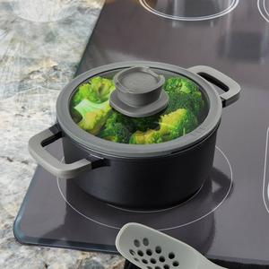 BergHOFF Leo Stone+ Nonstick Ceramic 3qt. Stockpot w/ Glass Lid alternate view