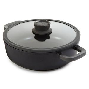 BergHOFF Stone+ Non-stick Ceramic 5qt. Saute Pan w/ Glass Lid