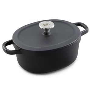 BergHOFF Leo Graphite Enamel Cast Iron 10.75in. Covered Stockpot