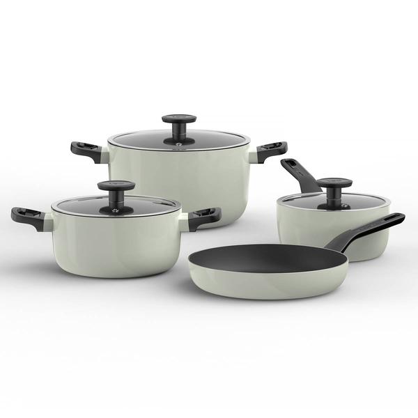 BergHOFF Leo Glints Sage Non-Stick Ceramic 7pc. Cookware Set alternate view