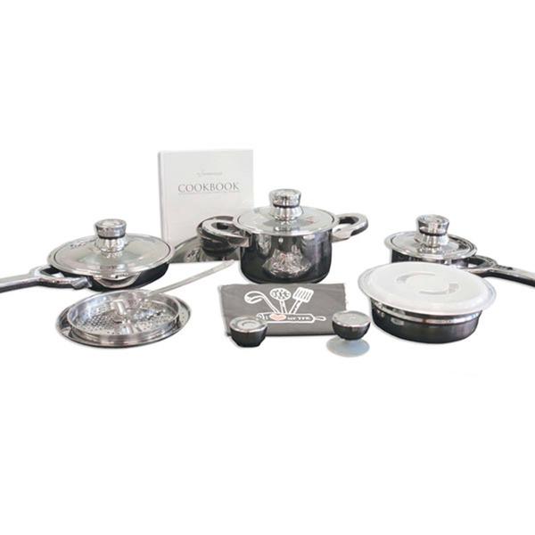 BergHOFF TFK Non-stick CromoTanium 15pc. Gourmet Cookware Set