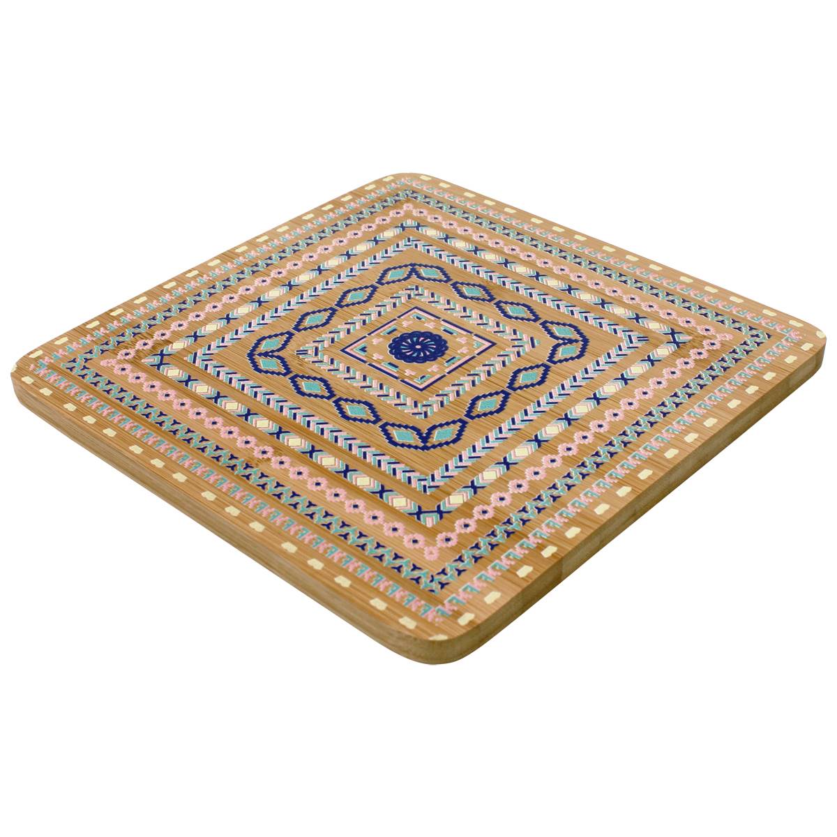 BergHOFF Bamboo Multi-Colored Trivets Set