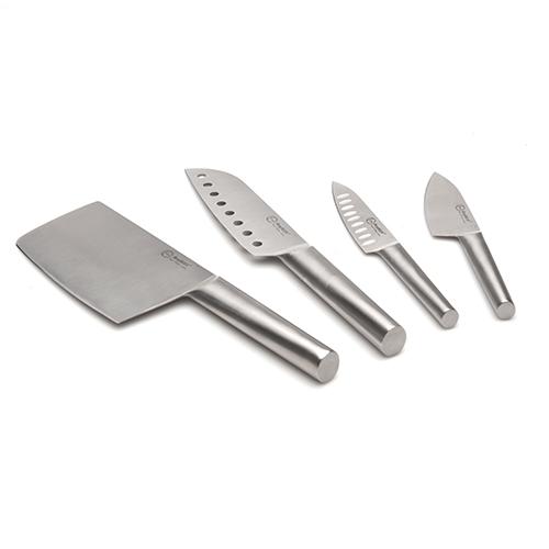 BergHOFF Straight 4pc. Santoku Knife Set with Hollow Handles