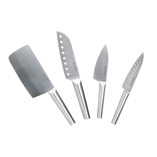 BergHOFF Straight 4pc. Santoku Knife Set With Hollow Handles