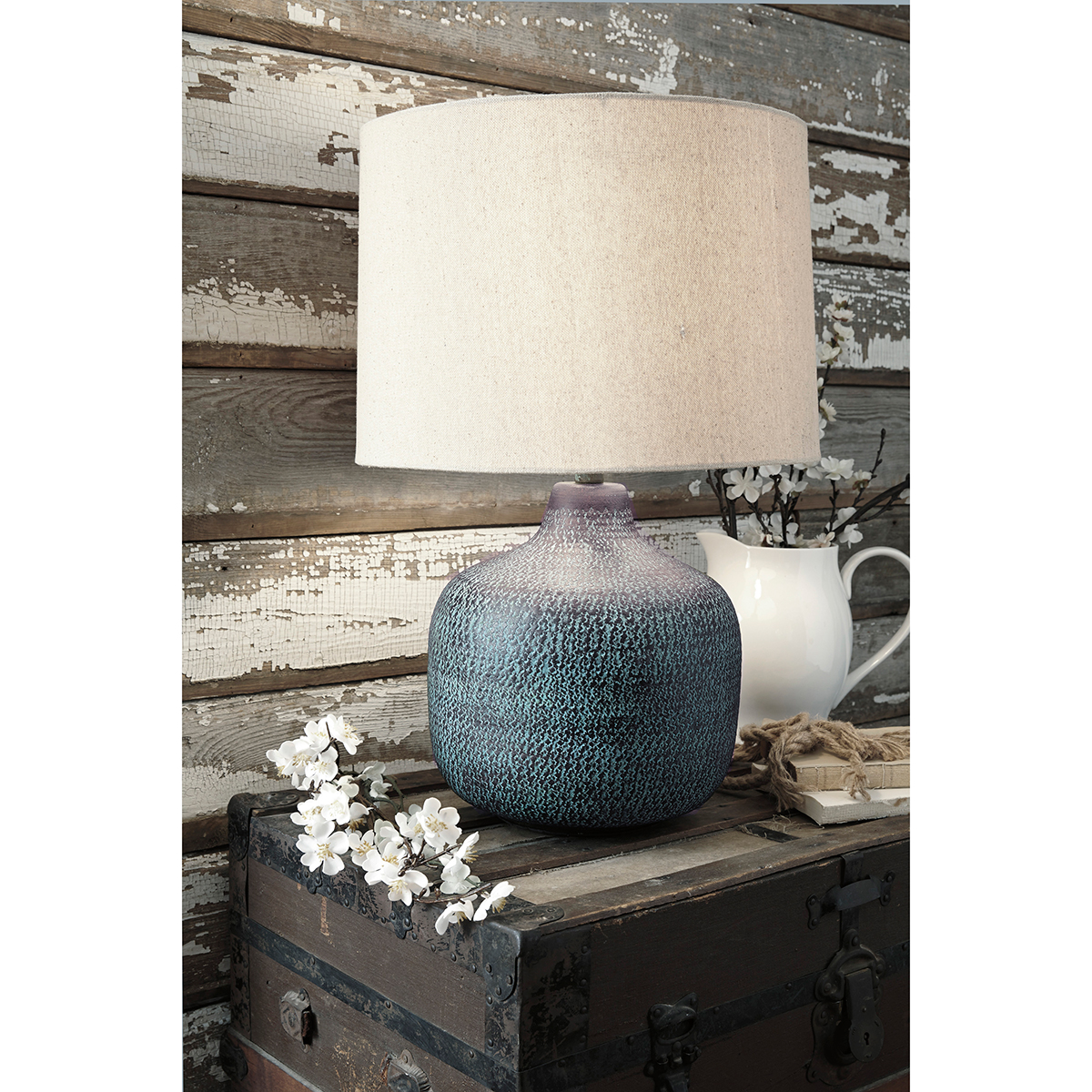 Signature Design By Ashley Patinaed Bronze Table Lamp