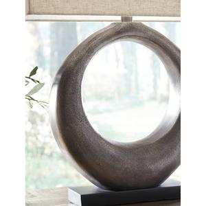 Signature Design by Ashley Antique Silver Table Lamp alternate view