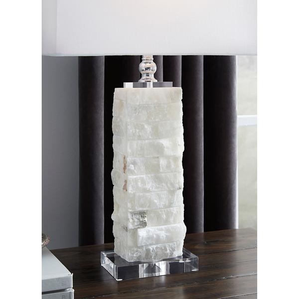 Signature Design by Ashley White Alabaster Table Lamp alternate view