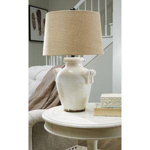Signature Design by Ashley Crackle Glazed Ceramic Table Lamp alternate view