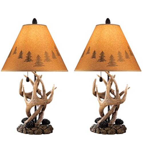 Ashley Furniture 2pc. Antler Table Lamp Set