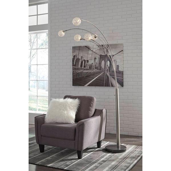 Signature Design by Ashley Marble Arc Floor Lamp