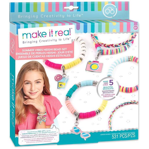 Make It Real(tm) Summer Vibes Heishi Bead Bracelets