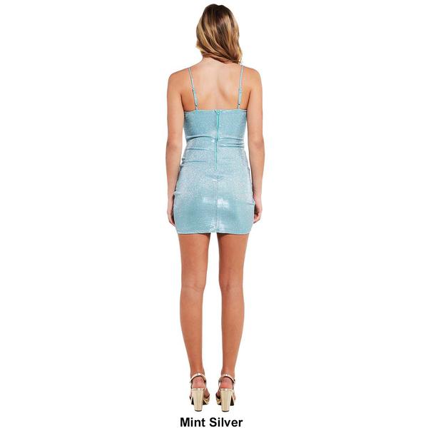Juniors Crystal Doll Fairy Dust Tulip Hem Sheath Dress alternate view