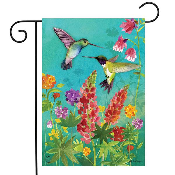 Briarwood Lane Hummingbird Greeting Garden Flag