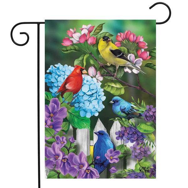 Briarwood Lane Feather Friends Garden Flag