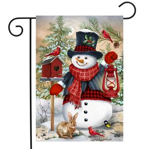 Briarwood Lane Snowman and Friends Garden Flag