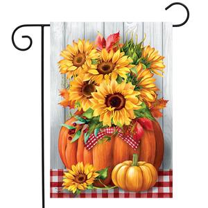 Briarwood Lane Sunflowers in Pumpkin Garden Flag