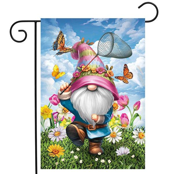 Briarwood Lane Springtime Gnome Garden Flag