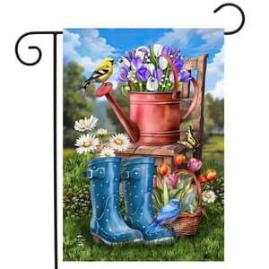 3dRose Briard Gartenflagge – 30,5 X 45,7 Cm, Aus Polyester, Einseitiger Druck, Für Garten, Wand Oder Tür