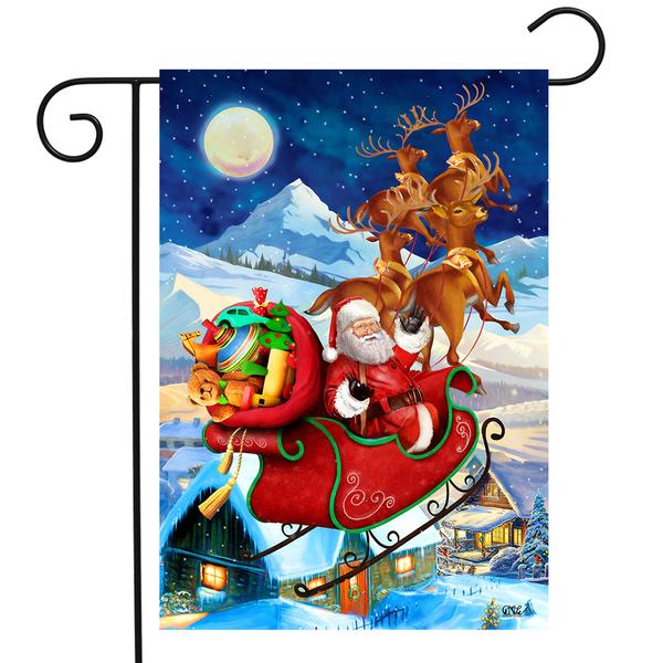 Briarwood Lane Santa's Sleigh Christmas Garden Flag