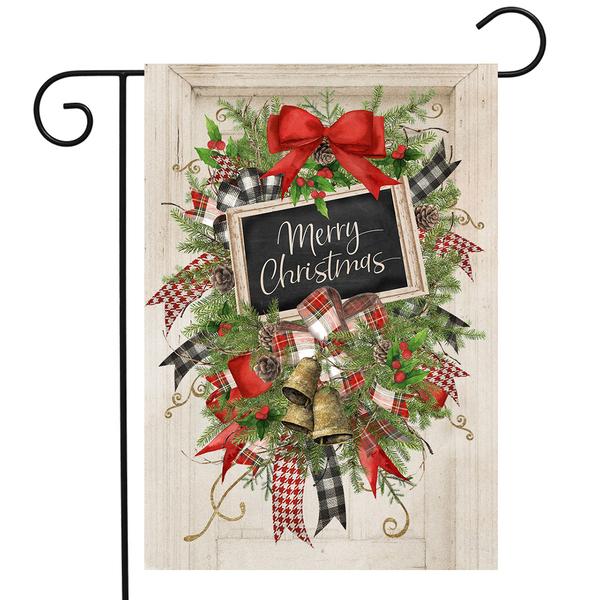 Briarwood Lane Merry Christmas Swag Garden Flag