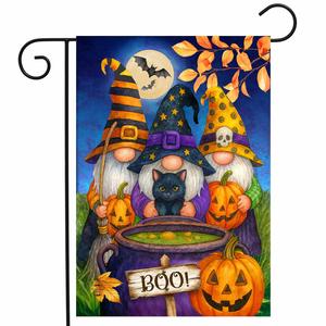 Briarwood Lane Gnome Witch Trio Garden Flag