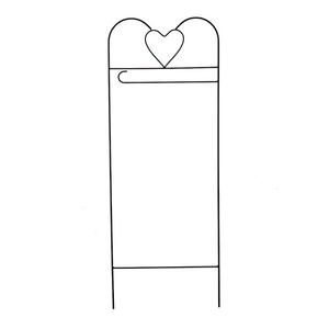 Briarwood Lane Wrought Iron Heart Trellis
