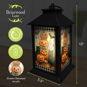 Briarwood Lane Decorative Black Cat Pumpkin Stack Lantern alternate view