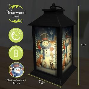 Briarwood Lane Snowman Winter Critters Lantern alternate view