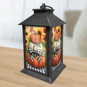 Briarwood Lane Decorative Harvest Pumpkin Stack Lantern