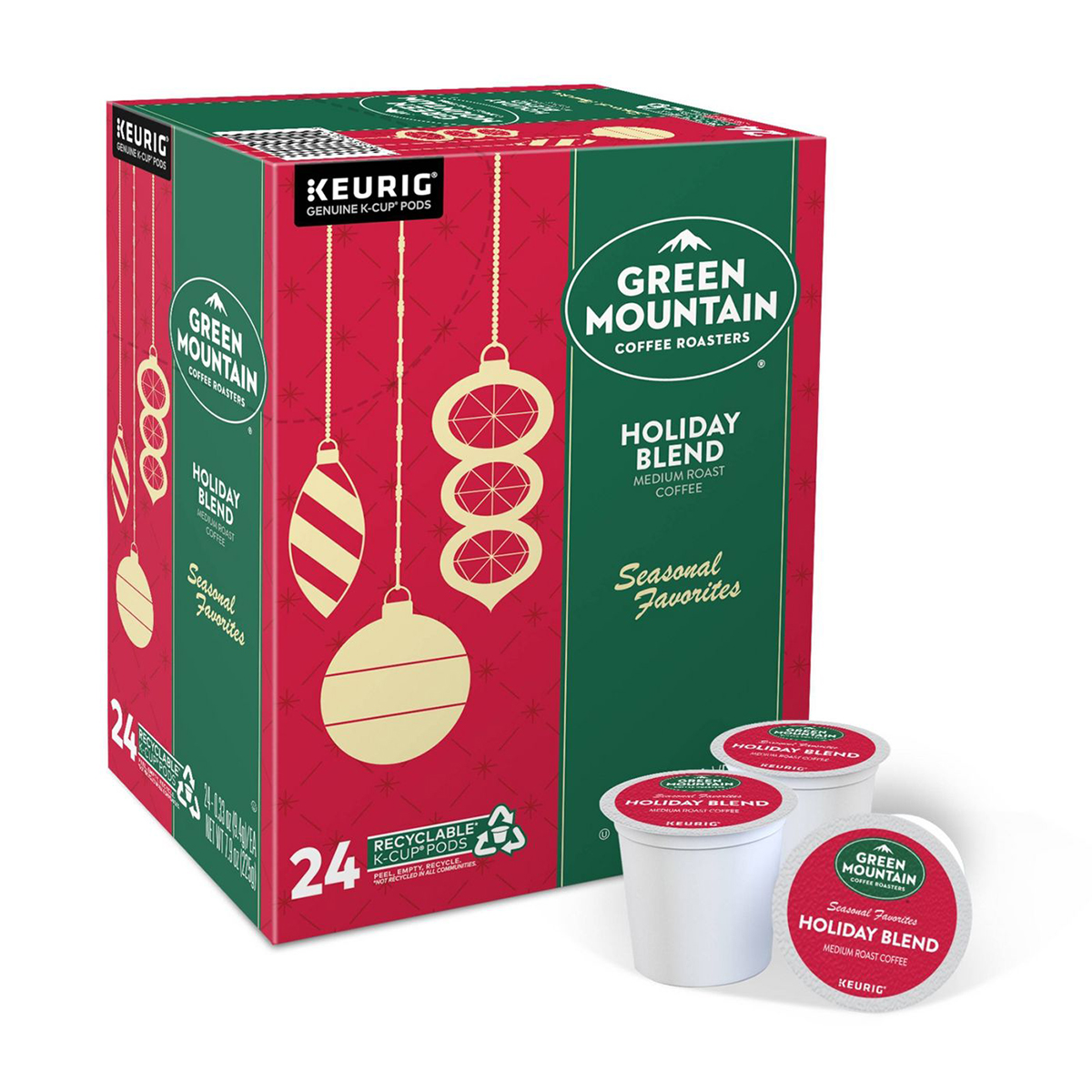 Keurig(R) Slim Green Mountain(R) Holiday Blend K-Cup(R) - 24 Count