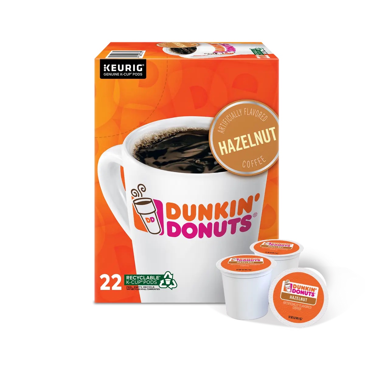 Keurig(R) Dunkin' Donuts(R) Hazelnut K-Cup(R) - 22 Count