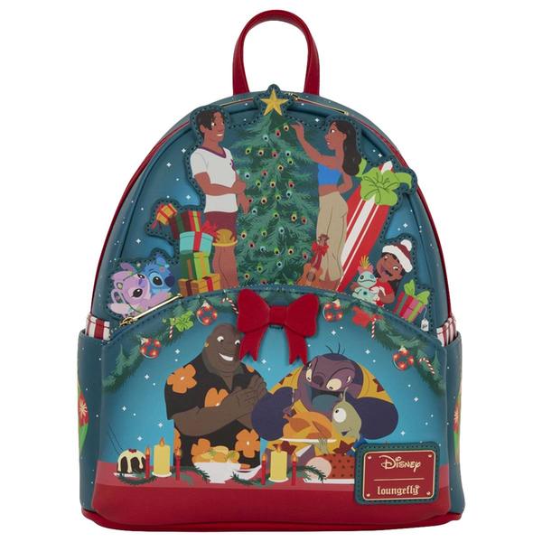 Womens Loungefly Lilo & Stitch Holiday Backpack