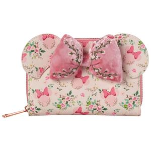 Womens Loungefly Minnie Mouse Floral Zip Around Wallet alternate view