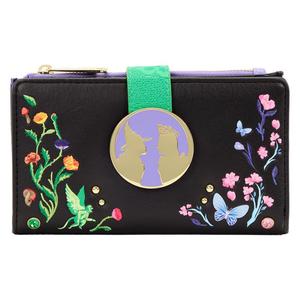 Womens Loungefly Wicked Floral Flap Wallet alternate view