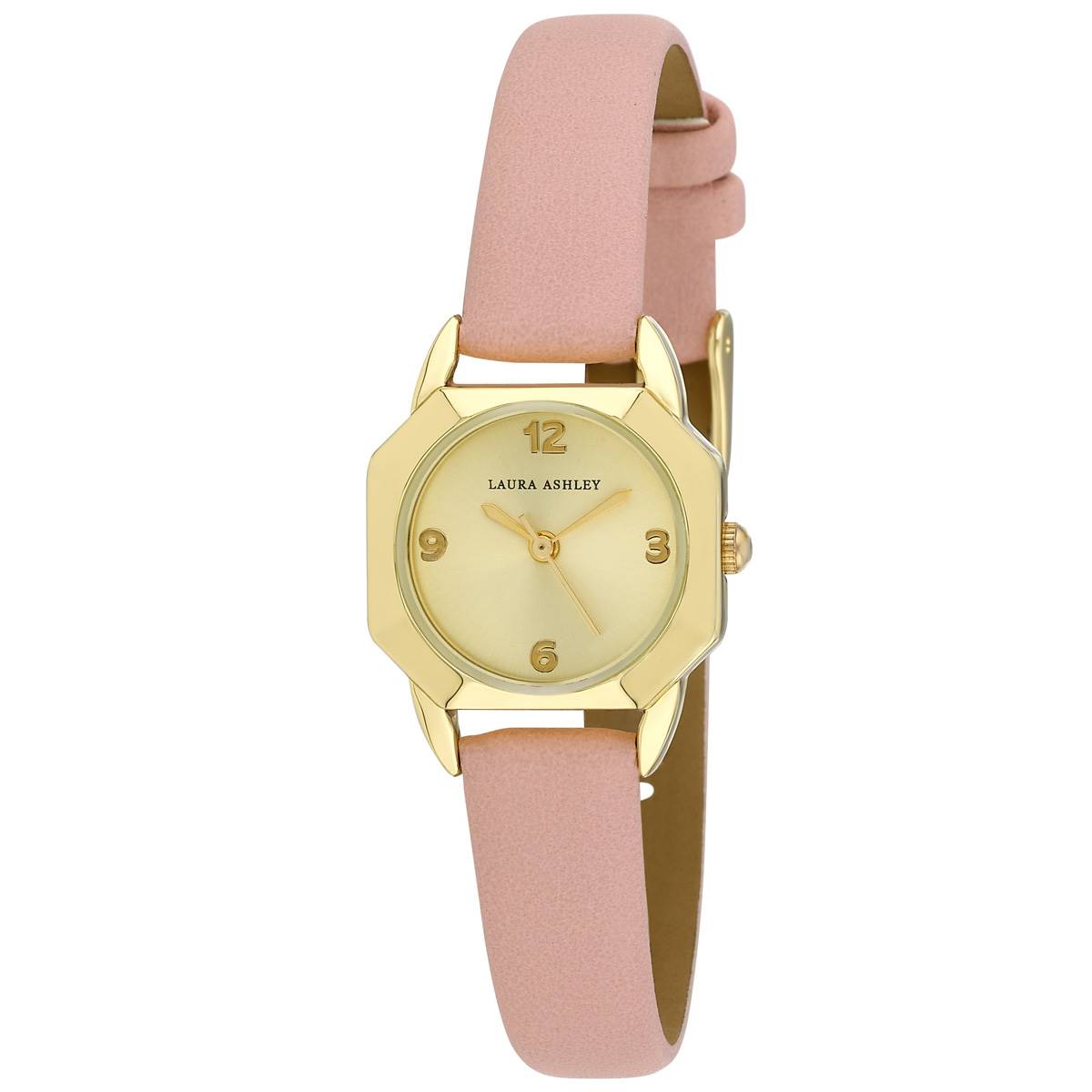 Womens Laura Ashley(R) Hexagon Case Watch LA2024YG