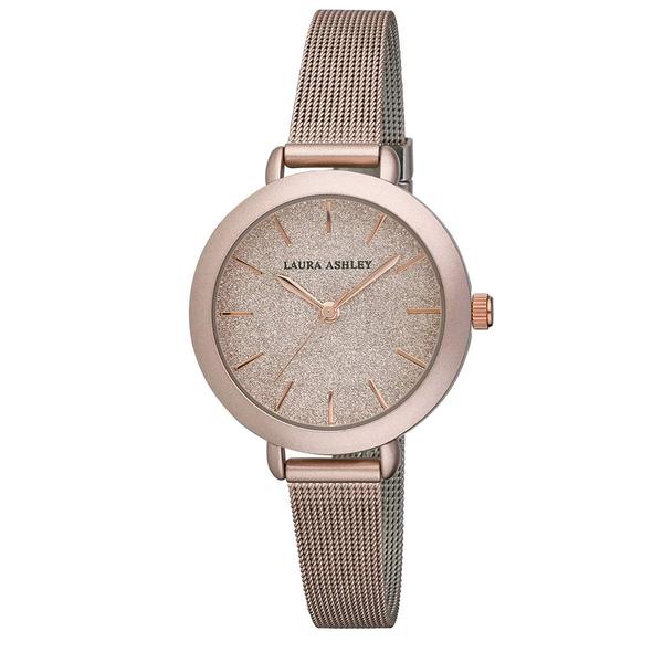 Womens Laura Ashley(R) Glitz Sparkle Dial Watch - LA31069RG