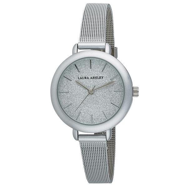 Womens Laura Ashley(R) Glitz Sparkle Dial Watch - LA31069SS