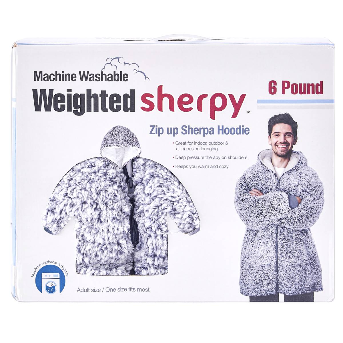 Sutton Home Weighted Blanket Teddy Sherpy Long Sleeve Jacket