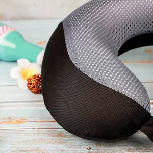 Rejuve Health Wellness Two-Tone Memory Foam Travel Neck Pillow alternate view