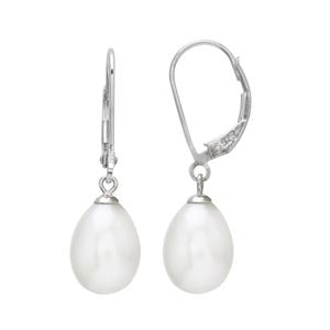 Gemstone Classics(tm) Sterling Silver Freshwater Pearl Drop Earrings