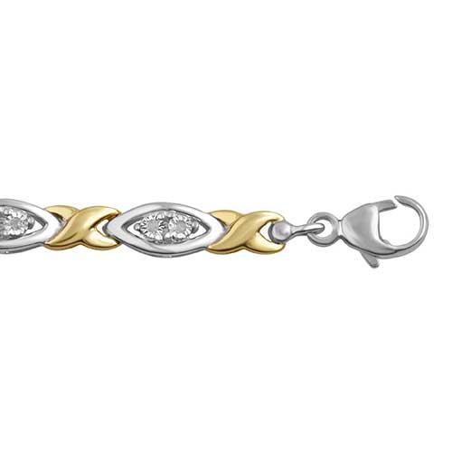 Diamond Classics(tm)1/10ctw.Diamond Sterling Silver Fashion Bracelet alternate view