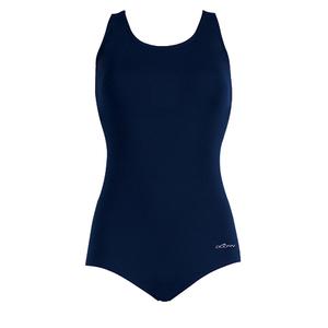 Womens Dolfin(R) Conservative Lap One Piece Swimsuit - Navy