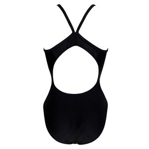 Womens Dolfin(R) Team Solid HP Back One Piece Swimsuit - Black alternate view