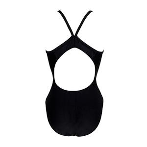 Womens Dolfin(R) Team Solid V2 Back One Piece Swimsuit - Black alternate view